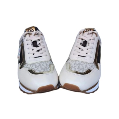 Michael Kors Wilma Trainer Women Sneakers 49F2WIFS2B Brown Gold