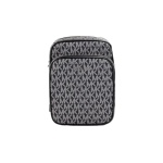 Michael Kors Jet Set Travel Medium Logo Crossbody Bag, Black/Silver