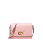 Michael Kors Mimi Medium Leather Messenger Crossbody (Powder Blush)