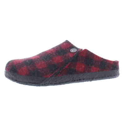 BIRKENSTOCK Zermatt Shearling 36 Narrow Plaid Red/Natural