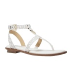 Michael Kors Sasha Logo Sandals Flat Brown 6.5