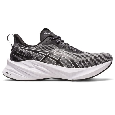 ASICS Women's NOVABLAST 3 LE Running Shoes, 12, White/Black