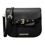 MICHAEL Micheal Kors Emilia Small Leather Crossbody Bag Black