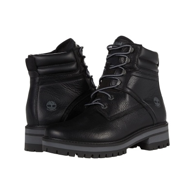Timberland Courmayeur Valley 6" Waterproof Black Full Grain 9 B (M)