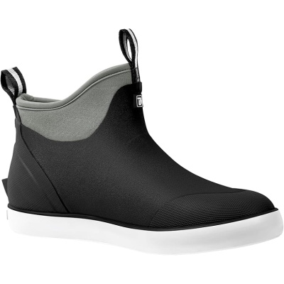 Deck Boots for Men, Waterproof Insulated Mens Rain Boots, Anti-Slip Ankle Fishing Boots, Rubber Boots with High Traction for Outdoor, Size 6-13