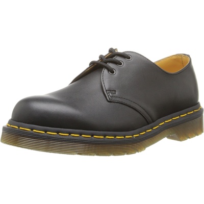 Dr. Martens - 1461 3-Eye Leather Oxford Shoe for Men and Women, Black Nappa, 4 US Men/5 US Women