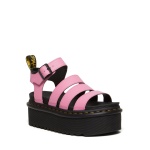 Dr. Martens Blaire Quad - Sandals for Women - Open Toe - Heel Tab - Durable Synthetic Outsole Fondant Pink UK 8 (US Women's 10) M