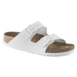 Birkenstock Men's Arizona Soft Footbed Sandals, White, 9 Medium US
